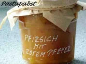 Pfirsichkonfitüre mit rotem Pfeffer - Rezept