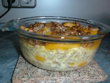 Hack-Pfirsichtorte - Rezept