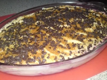 Mascarpone-Stracciatella-Creme auf Schattenmorellen - Rezept