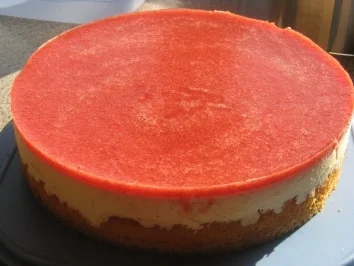 Rezept: Marmorierte Joghurt-Quark Torte Marmorierte Joghurt-Quark Torte - Rezept