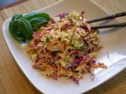 Asiatischer Krautsalat mit Sesam-Ingwer Dressing - Rezept