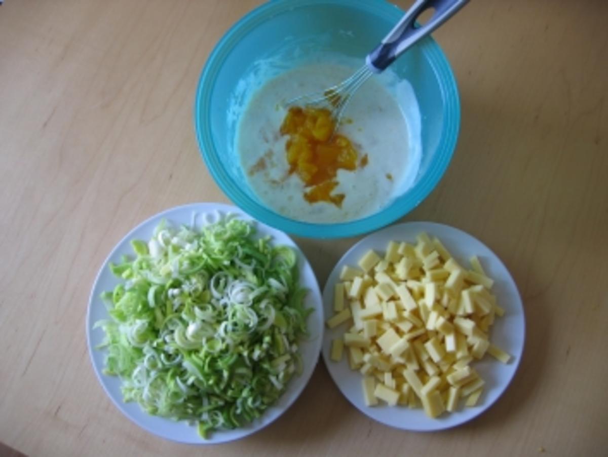 Lauch(Porree)-Käse-Mandarinen-Salat - Rezept - Bild Nr. 3