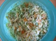 Lauch(Porree)-Käse-Mandarinen-Salat - Rezept