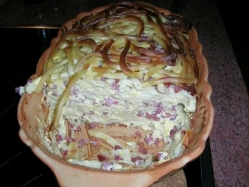 Makkaroni Auflauf mit viel Ei - total lecker - auch zum Einfrieren geeignet -  einfach, preiswert aber sehr schmackhaft und sättigend - Rezept - Bild Nr. 3