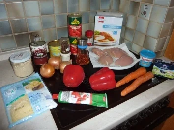 Chiliauflauf mit Hähnchenbrustfilet - Rezept