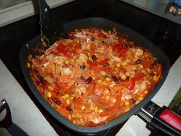 Chiliauflauf mit Hähnchenbrustfilet - Rezept - Bild Nr. 6