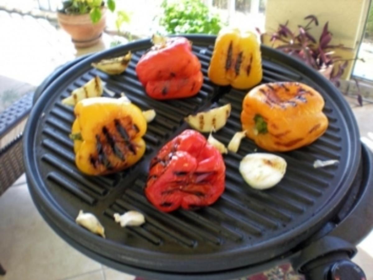 Gegrillte Paprika in Balsamico Vinaigrette Rezept kochbar.de