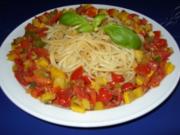 Gemüsezauber mit Spaghetti - Rezept
