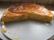Apfel-Quark-Kuchen gedeckt - Rezept