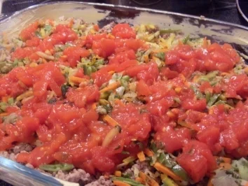 Rezept: Kartoffelauflauf mit Hackfleisch und Gemüse Bild Nr. 7 Kartoffelauflauf mit Hackfleisch und Gemüse - Rezept - Bild Nr. 7