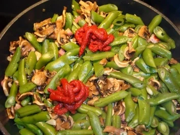 Bohnen mit Champignons - Rezept - Bild Nr. 8