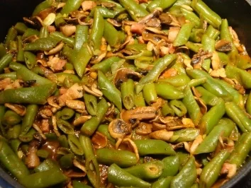 Bohnen mit Champignons - Rezept - Bild Nr. 9