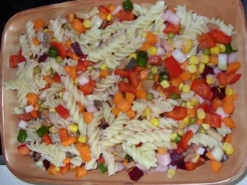 Vegetarisches - Kunterbunter Nudelauflauf - Rezept - Bild Nr. 2