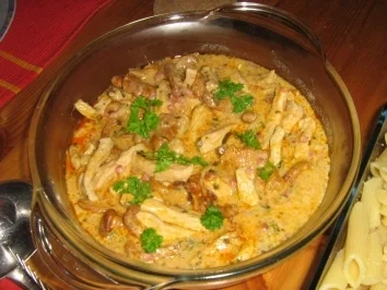 Rezept: Pfifferling-Geschnetzeltes Pfifferling-Geschnetzeltes - Rezept