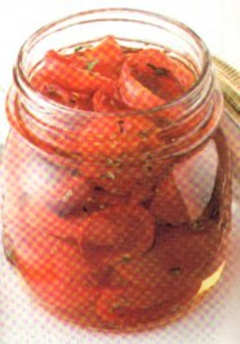 antipasti pomodorini canditi sott'olio - Rezept