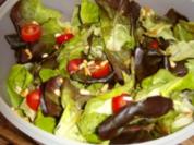 Grüner Salat mit Zitrussauce - Rezept