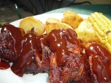 Rezept: Spareribs "Memphis Style" vom Grill Spareribs "Memphis Style" vom Grill - Rezept