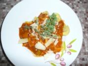 Rindfleisch-Tortillini mit fruchtig süsser Tomatensoße - Rezept