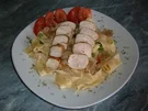 Geflügel : Nudeln mit Hähnchenbrust - Rezept