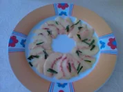 Blaubeer-Joghurt-Eis auf Nektarinen Carpaccio - Rezept