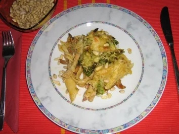 Romanesco-Pfifferling-Geschnetzeltes-Auflauf - Rezept