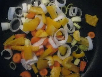 Gemüseomeltte süß-scharf - Rezept - Bild Nr. 3