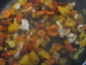 Gemüseomeltte süß-scharf - Rezept - Bild Nr. 5