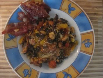 Gemüseomeltte süß-scharf - Rezept