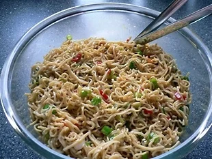 China Nudelsalat - Rezept