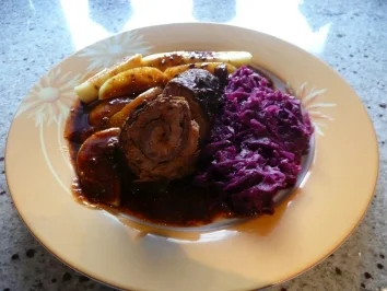 Rinderrouladen mit Hackfleisch - Rezept