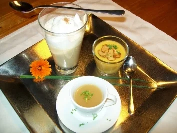 Rezept: Trilogie von Pfifferlingen Trilogie von Pfifferlingen - Rezept