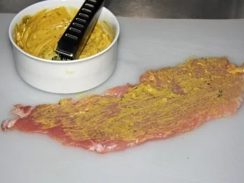 Rezept: Grillspieß mit Schnitzelröllchen und Zwiebeln Bild Nr. 3 Grillspieß mit Schnitzelröllchen und Zwiebeln - Rezept - Bild Nr. 3