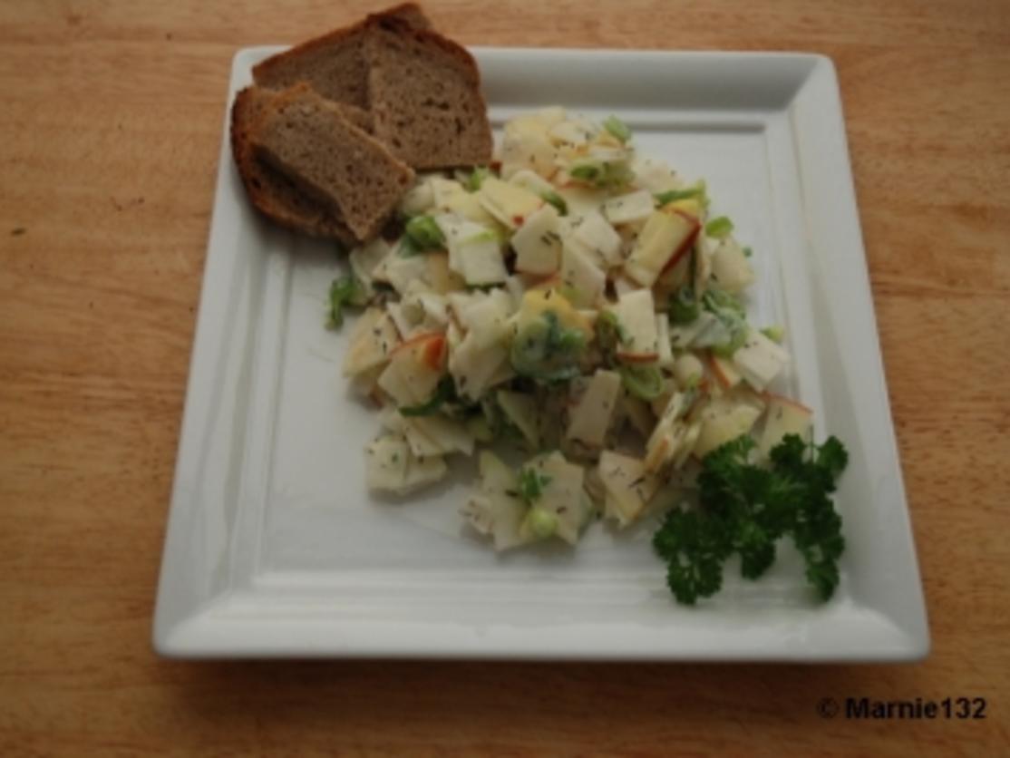 Kohlrabi-Apfel-Salat - Rezept mit Bild - kochbar.de