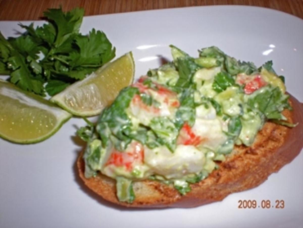 Bilder für Avocado - Langusten Crostinis - Rezept