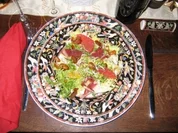 Endiviensalat mit geräucherter Entenbrust und Dattel - Rezept