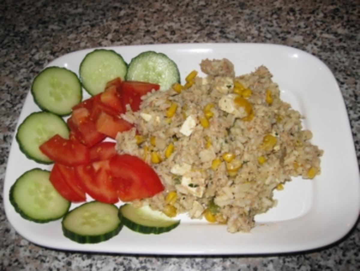 Thunfisch-Reissalat mit Schafskäse ..... - Rezept