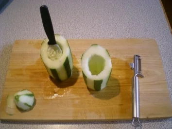 Rezept: Gefüllte Gurke Bild Nr. 2 Gefüllte Gurke - Rezept - Bild Nr. 2