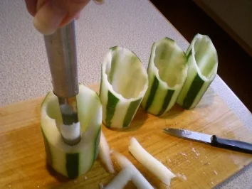 Rezept: Gefüllte Gurke Bild Nr. 3 Gefüllte Gurke - Rezept - Bild Nr. 3