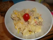 Kartoffelsalat aus dem was so im Kühlschrank rumschwirrt - Rezept