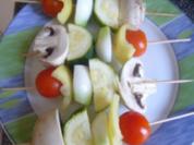 Kleine Gemüsespieße - Rezept