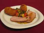 Kalbstafelspitz mit Marsala-Soße, Pancetta-Kartoffeln und Kirschtomatenfondue - Rezept