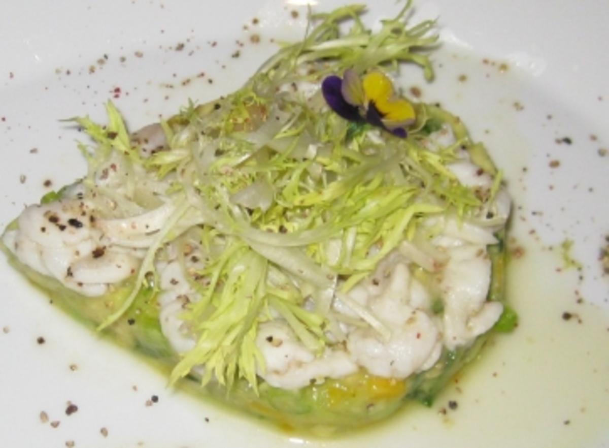 Ceviche von der Seezunge mit Mango-Avocado-Tatar - Rezept - kochbar.de