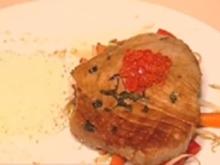 Tunfisch auf Wok–Gemüse im Sesam–Cape - Rezept