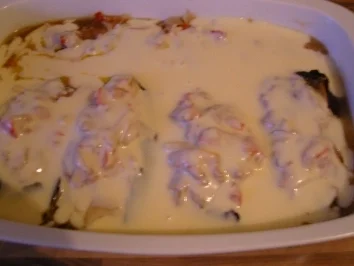 "Paputsaki me krema"-gefüllte Auberginen mit Bechamel - Rezept - Bild Nr. 8