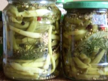 Sauer eingelegte Bohnen - Rezept