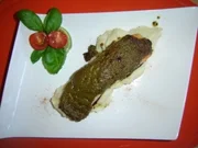 LACHS UNTER SARDELLENPESTO - Rezept