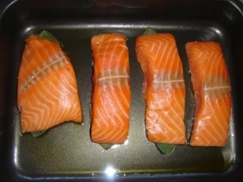 Rezept: LACHS UNTER SARDELLENPESTO Bild Nr. 3 LACHS UNTER SARDELLENPESTO - Rezept - Bild Nr. 3