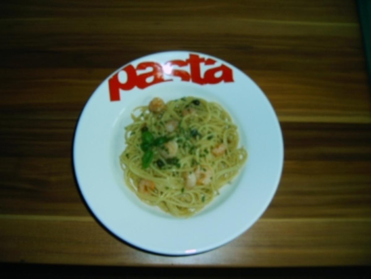 Spaghetti mit Shrimps und Artischockenpesto - Rezept