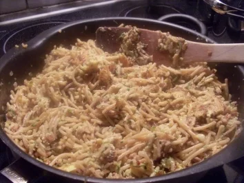 Rezept: Spagetti mit Zucchini und Speck Spagetti mit Zucchini und Speck - Rezept