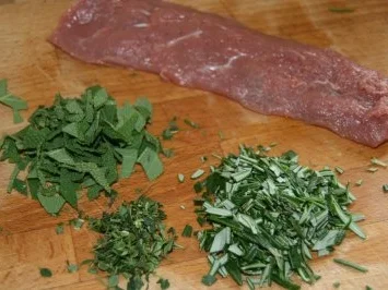 Lamm: Bacon - Lamm mit Petersilienrisotto - Rezept - Bild Nr. 3